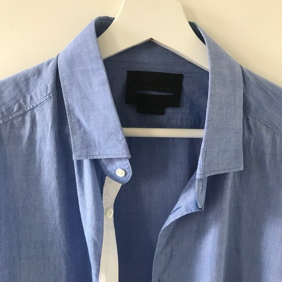 Diesel Black Gold Mid Blue End Casual Dress Shirt - Picture 11 of 15